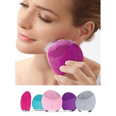 Imagem de Esponja Massageadora Para Limpeza Eletrica E Massageador Aparelho Escova De Limpeza Facial (rosa)