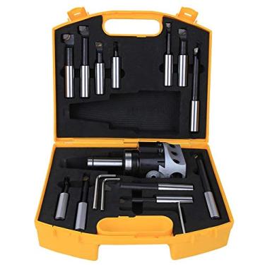 Imagem de Barra de mandrilar de 12 peças, conjunto de cabeças de mandril, alta dureza, resistência à vibração, alta resistência para máquina de perfuração CNC fresadora