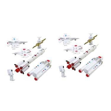 Imagem de ibasenice 2 Conjuntos 7 Unidades modelo de avião modelos de aeronaves crianças + brinquedos vivendo também decoração modelo de aeronave modelo de aviação satélite definir