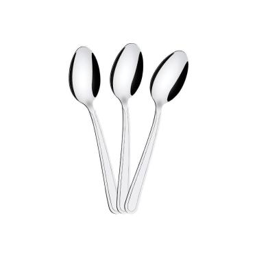 Imagem de Kit - 6 Colheres De Sobremesa Búzios Em Aço Inox Csibag - Tramontina