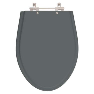 Imagem de Assento Sanitário Poliester Victoria Cinza Quartzo para vaso Ideal Standard