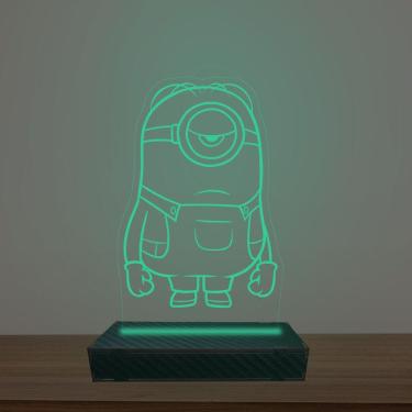 Imagem de Luminária Led 3d Minions Abajur Luxo