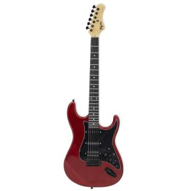 Imagem de Guitarra Stratocaster Tagima Sixmart Vermelha Com Efeitos
