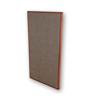 Imagem de Painel de tratamento acústico premium 100x50x5cm, lã de rocha, alta densidade (Juta)