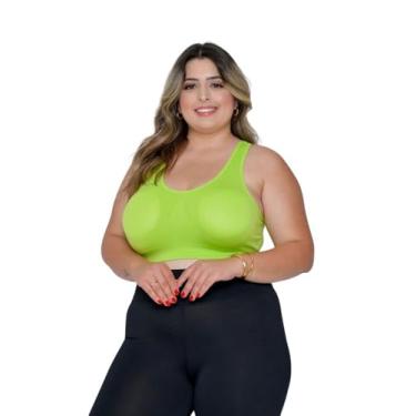 Imagem de 1 Top Feminino Esportivo Básico Verde Tamanho:GG