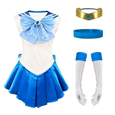 Imagem de Anime Outfits Moon Cosplay Costume For Women Girls Kids-M