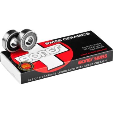Imagem de Bones Swiss Ceramic Skateboard Bearings 8 Pack