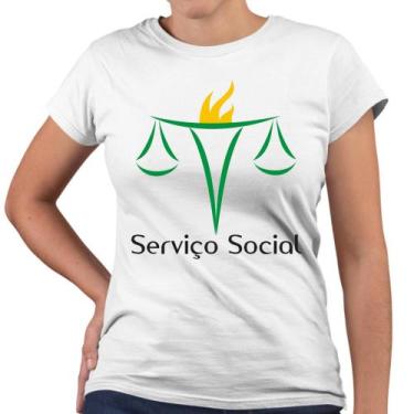 Imagem de Camiseta Baby Look Serviço Social Profissão - Web Print Estamparia
