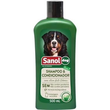 Imagem de Sanol Dog Shampoo E Condicionador De Pêlos Para Cães 500 Ml Verde