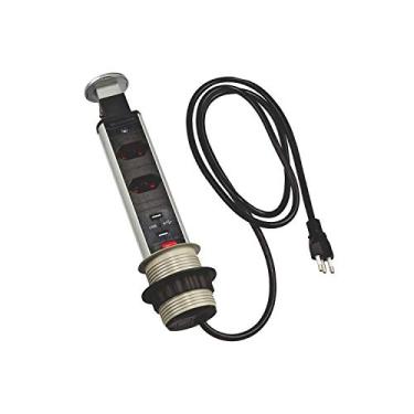 Imagem de Torre Multiplug Retrátil Com 2 Tomada E 2 Usb Embutir - Kzi