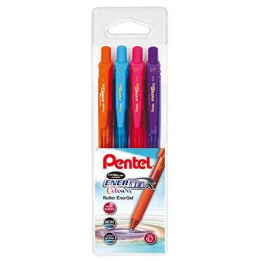 Imagem de Pentel Energel X, caneta esferográfica, multicor, 0,7 mm, 4 peças