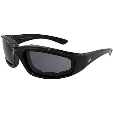 Imagem de Birdz Óculos de sol Oriole Jet Ski Surf Kitesurf Rafting com armação preta flutuante com lente fumê, Moldura preta, Standard