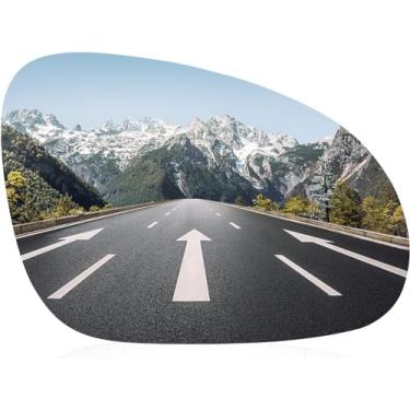 Imagem de Espelho aquecido do lado direito do passageiro – vidro retrovisor convexo aquecido com suporte traseiro, substituição para Volkswagen VW R32 EOS GTI Rabbit Jetta Passat 2005-2010