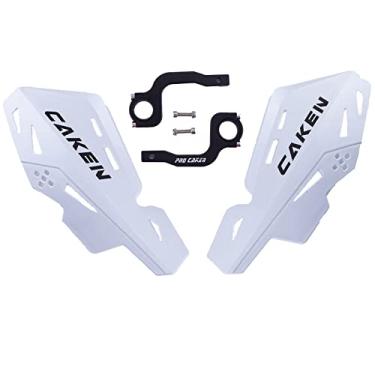Imagem de PRO CAKEN Protetor de mão universal de 22 mm e 28 mm com guidão de 22 mm e 1 1/8" 28 mm Suporte CNC para bicicleta de sujeira motocross ATV para SX SXF EXC XCW-Branco