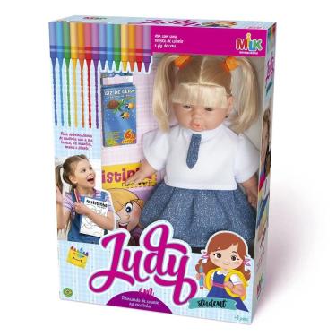 Imagem de Judy Student corpinho macio acompanha revista de colorir e Giz de cera