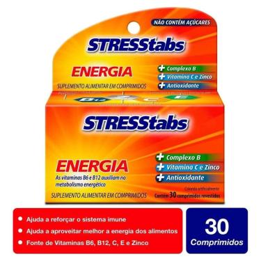 Imagem de Stresstabs 600 C/zinco Cx/30