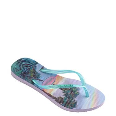 Imagem de Chinelo Slim Paisage, Havaianas, Feminino, Lilás Calmo, 39/40