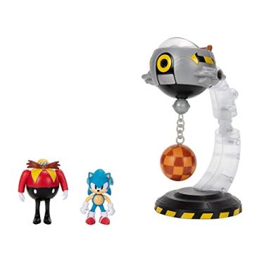 Imagem de Sonic The Hedgehog Egg Mobile Battle Set with Sonic & Dr. Eggman 2.5 Inch Action Figures, Includes 14 Unique Pieces