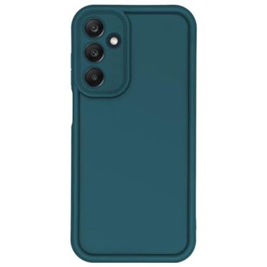 Imagem de Puxicu Capa fina para Samsung Galaxy A15 5G, proteção aprimorada da câmera, à prova de choque, suave ao toque, capa macia para celular Samsung Galaxy A15, azul escuro