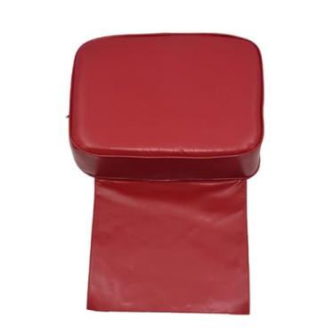 Imagem de Kokiya Acessórios de cadeira de estilo de assento infantil para cadeiras altas, almofada de aumento de corte de cabelo infantil, equipamento de spa de salão, vermelho