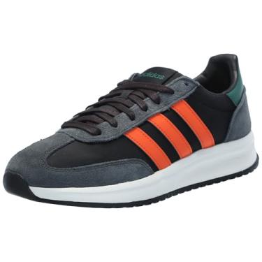 Imagem de adidas Tênis masculino Run 72, Preto/laranja semiimpacto/carbono, 7.5