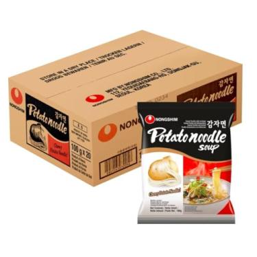 Imagem de Caixa de Lamen Coreano Sabor Batata Picante Noodle 100 gramas - 20 pacotes