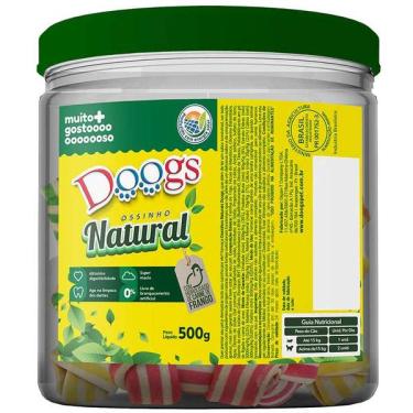 Imagem de Osso em Pote Doogs Super Premium para Cães Porte Pequeno Sabor Baunilha 3/4 - 500g