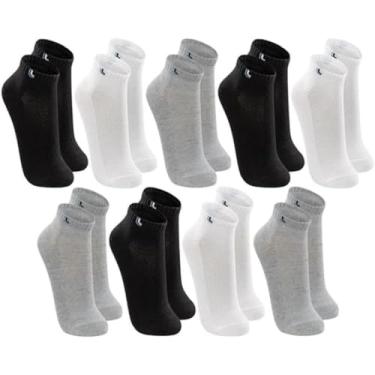 Imagem de Kit 9 Pares Meias Masculina Lupo Cano Curto Sport Algodão Original 3225 (G 41 a 44, Mistas)