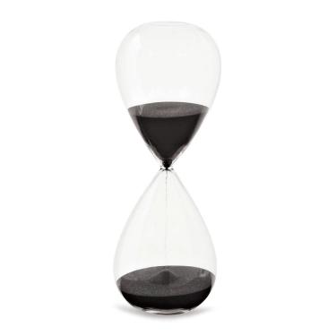 Imagem de Ampulheta Preta Em Vidro - Mart 09607 - Decoração 30min