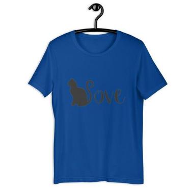 Imagem de Camiseta Blusa Feminina Gata Cat Love-Feminino