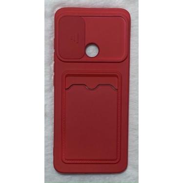 Imagem de Case Capinha Silicone Compativel Motorola Moto G60 6.8 Porta Cartão - 