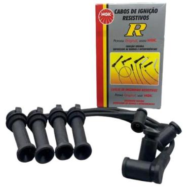 Imagem de Jogo Cabos Vela Sc-f11 Ford Courier 1.4 16v 97/99 Ngk, Preto