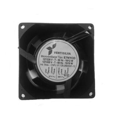 Imagem de Micro Ventilador Cooler Ventoinha 80x80x38mm E7ny Bivolt - Ventisilva