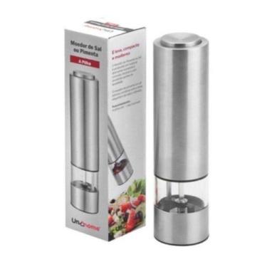Imagem de Moedor De Sal Ou Pimenta Elétrico Inox - Unyhome