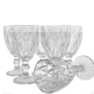 Imagem de Jogo Taças Diamond 6un 300ml para Água ou Vinho, Transparente