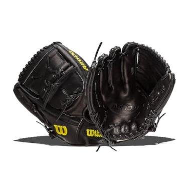 Imagem de "Wilson 2021 A2000 CK22 Clayton Kershaw Game Model (Pitcher) - Manta de mão esquerda, 29,8 cm, preto, amarelo, WBW1002371175", grande