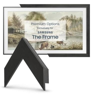 Imagem de Molduras de TV Deco - Moldura fina Museum Espresso compatível APENAS com Samsung The Frame TV e Pro (32 polegadas, serve para 2021-2025)