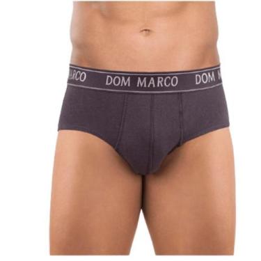 Imagem de Cueca slip Dom Marco em algodão com elástico personalizado 6065, G