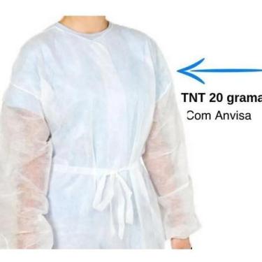 Imagem de Avental Descartável TNT Manga Longa Gramatura 20 c/10 MS Clean