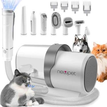 Imagem de Kit Limpeza Para Cães e Gatos Aspirador de Pelos e Cortador De Unha Pe