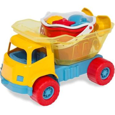 Imagem de Brinquedo Caminhão Dino Praia com Baldico - Cardoso Toys