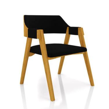 Imagem de Cadeira Sala de Jantar e Jogos Carteados Madeira Maciça Poker Veludo P