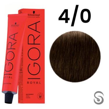 Imagem de Schwarzkopf Igora Royal Coloração 4/0 Castanho Medio Natural  60ml, UN