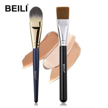 Imagem de Pincél De Maquiagem Profissional BEILI Para Mistura De Creme Líquido, 