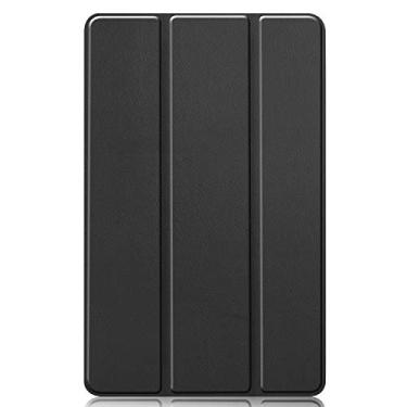Imagem de Zrengp Capa de couro leve ultrafina com suporte fólio para Samsung Galaxy Tab S6 Lite 10.4 SM-P610 P613 P615 P619 (versão 2020/2022) 10,4 polegadas (KST-Preto)