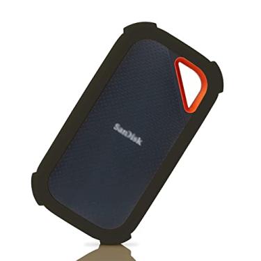 Imagem de LEFXMOPHY Capa de substituição Extreme Pro para SanDisk E81 1TB 2TB 4TB SSD portátil - até 2000MB/s V2 Nova geração capa de silicone macio Portective Skin Sleeve (não serve para E61) preta