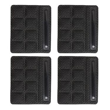 Imagem de PAXLAMB Almofadas de queixo universais de espuma esponja, enchimento, forro de almofada de reposição para esportes, atividades ao ar livre, ciclismo, motocicleta, andar de bicicleta (preto, 4 peças)