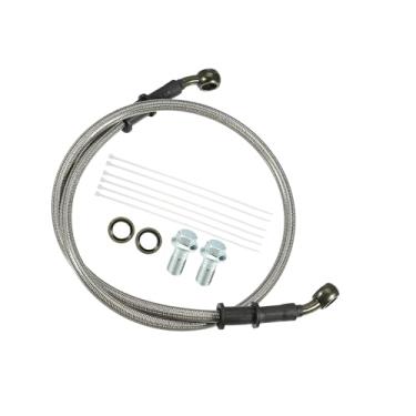 Imagem de Motoforti 1 conjunto de mangueira de linha de embreagem ou freio hidráulico de motocicleta de 80 cm, universal para motocicleta, quadriciclo, scooter, com parafusos, longa duração