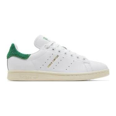 Imagem de adidas Tênis unissex Stan Smith, Branco/Verde, 10 Women/9 Men