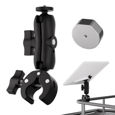 Imagem de EAZUSE Mini suporte Starlink 2024, suporte de grampo de poste de carro RV para Starlink Mini, kit de montagem de tubo ajustável para carro, trailer, escada, barco, iate, adaptador de tubo antigo